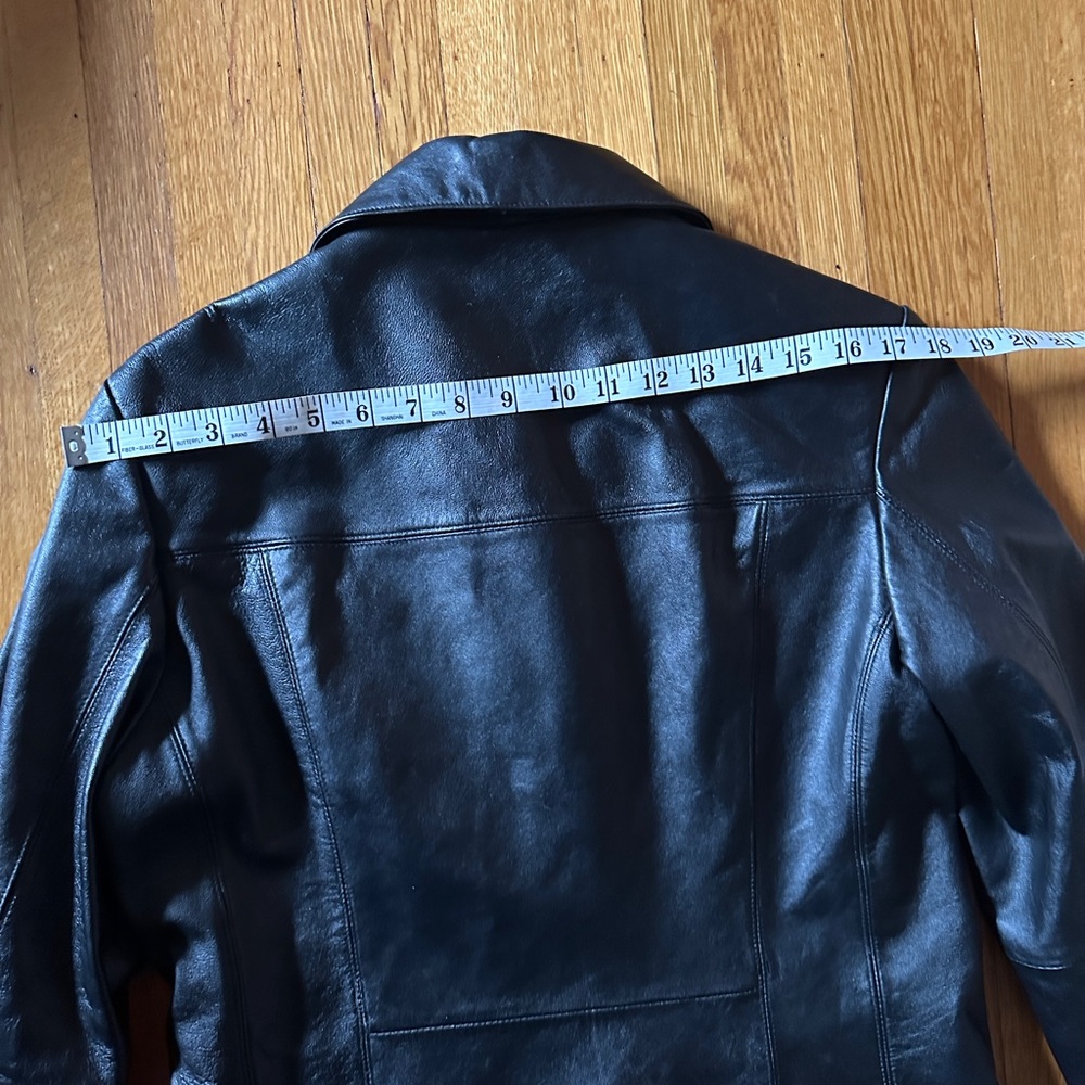 Vtg Early 2000s Wilson’s Leather Maxima Fit and Flair Leather Jacket, Size Large - Picture 4 of 9